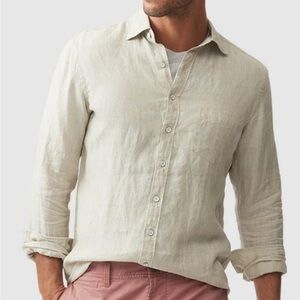 Rodd & Gunn Men’s Coromandel Button-Up Linen Shirt Size M